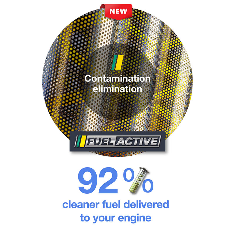 FuelActive® fuel pick-up unit delivers fuel 92% cleaner