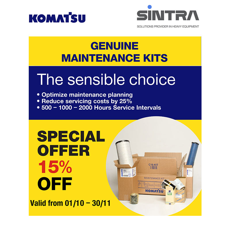 Komatsu Genuine Maintenance Kits