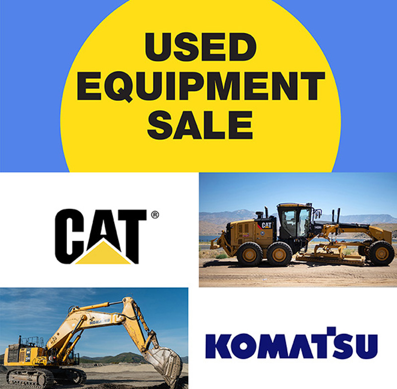 USED HEAVY EQUIPMENT SALE / CAT-KOMATSU-JCB